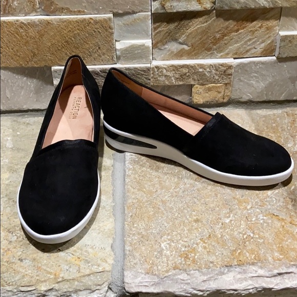 New, Kenneth Cole, black faux suede loafers - Picture 3 of 7